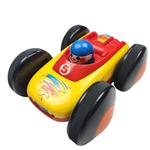Vintage Childcraft Toy Car 1980s Race Car Working Retro‎ Kids Toy